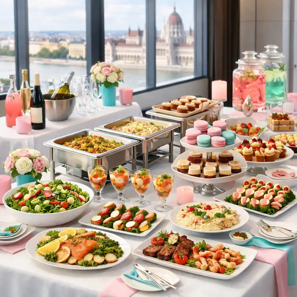 Prémium catering és elegáns tálalás céges rendezvényen Budapesten