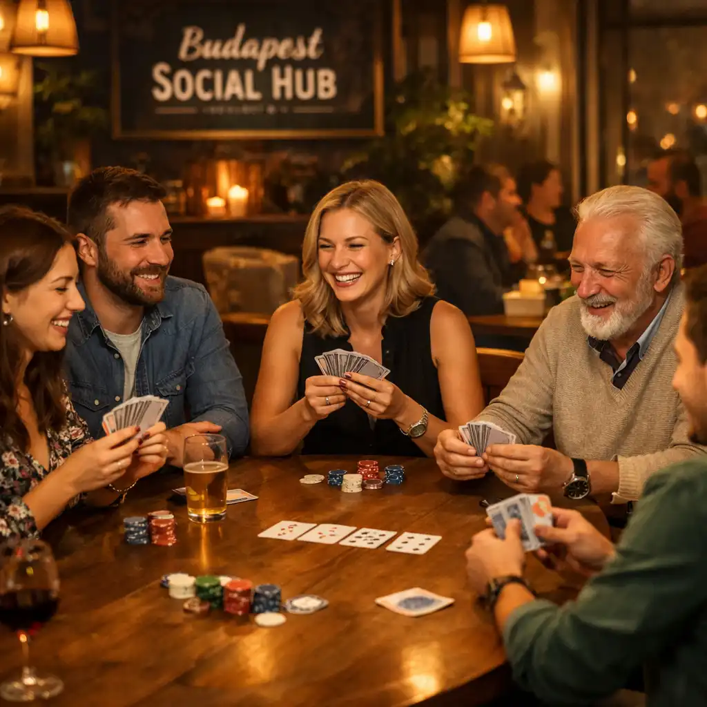 Rekreációs offline póker est barátságos légkörben